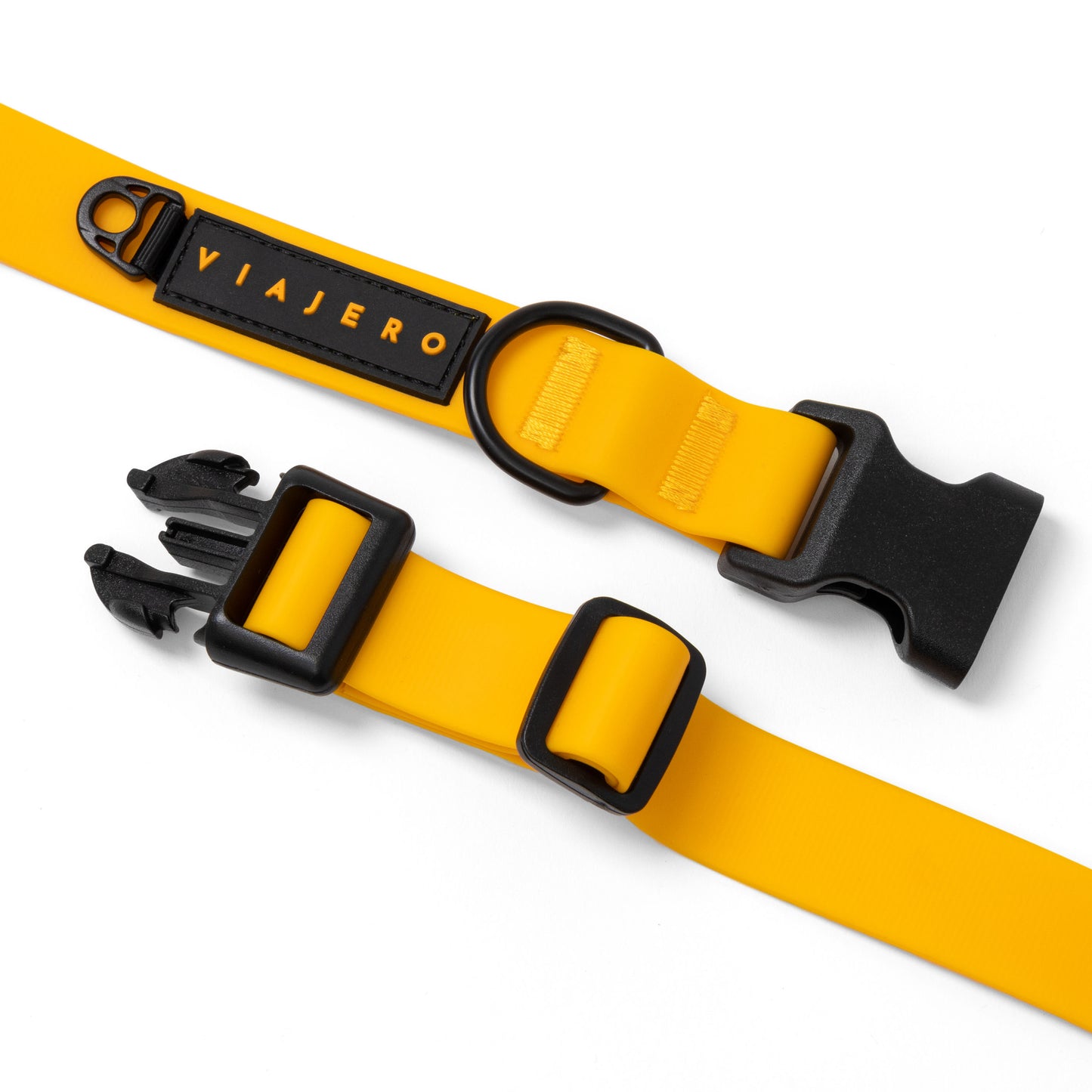 Waterproof Dog Collar: Yellow