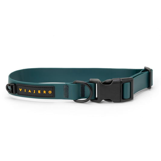 Waterproof Dog Collar: Green